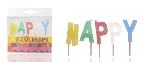 GY. LETTER GYERTYA / "HAPPY" 2S