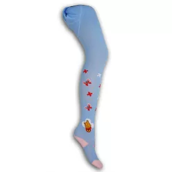   Winnie the Pooh and Friends baby tights - cotton tights - 92-98 - light blue Winnie the Pooh