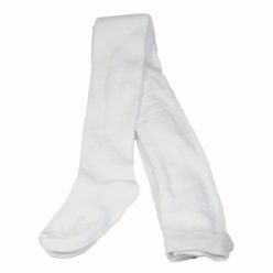 Baby plain tights - cotton tights - 92-98 - white - Evidence