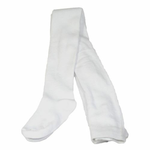 Baby plain tights - cotton tights - 92-98 - white - Evidence