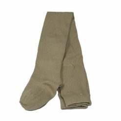 Baby plain tights - cotton tights - 80-86 - khaki - Evidence