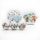 GLOBE * 14 SNOWMAN FAMILY 3S75