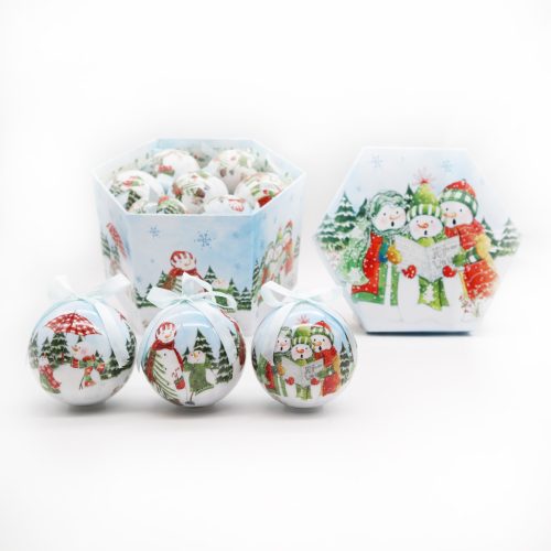 GLOBE * 14 SNOWMAN FAMILY 3S75