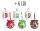 GLOBE + 6 LED RED/GREEN/BROWN 3SDD80