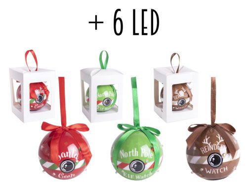 GLOBE + 6 LED RED/GREEN/BROWN 3SDD80
