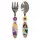 2 PCS ELLIPTICAL METAL CUTLERY SET DISNEY PRINCESS BRAVE AND MESZ