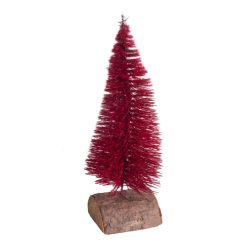 DEK.FFA+WOODENBASE RED 18CM