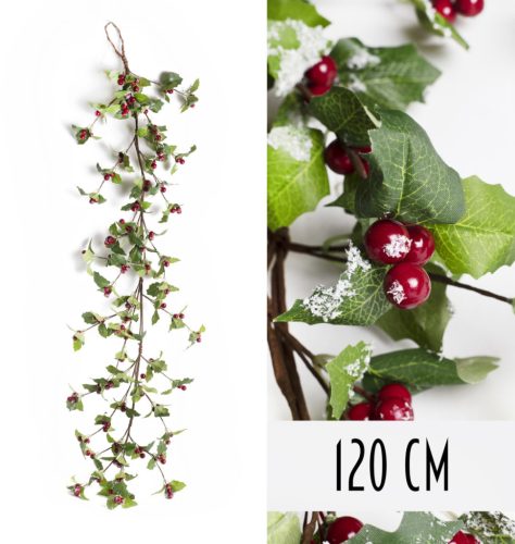GARLAND BERRY+LEAF PINK 120