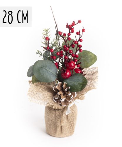 DEK.DECO GUAVA+PINECONE RED 28
