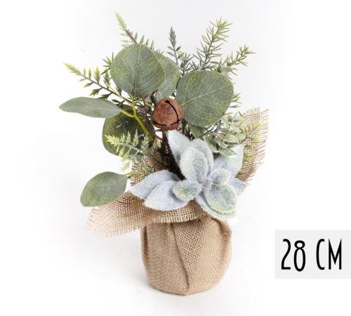 DEK.DECO FLOWER+BELL 28CM