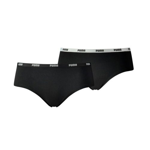 Puma women's sports bottoms with elastic waistband - hipster style - 2 pieces/pack - black - M