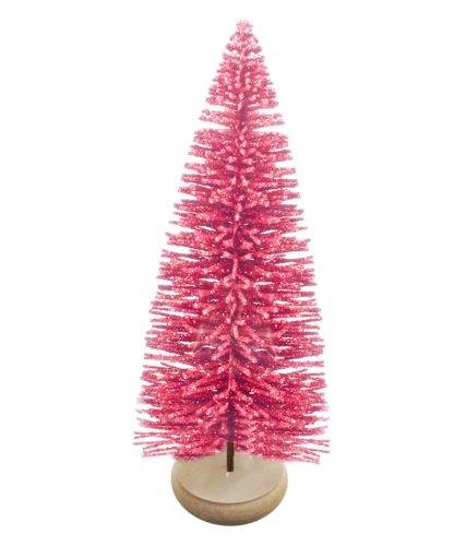 DEK.GLITTER PINE TREE RED 42