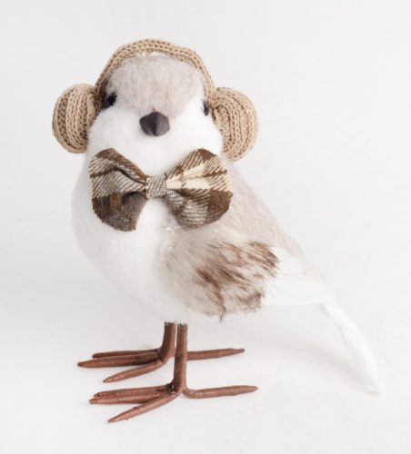 DEK.BIRD+HAT CREAM/BROWN 17