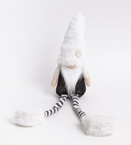 TEXT.NOSE DOLL WHT/BLK 9*37