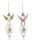 WOODEN LD.ANGEL GRAY/REIN2PCS8*18