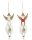 WOODEN LD.ANGEL RED/WHITE2PCS10*32