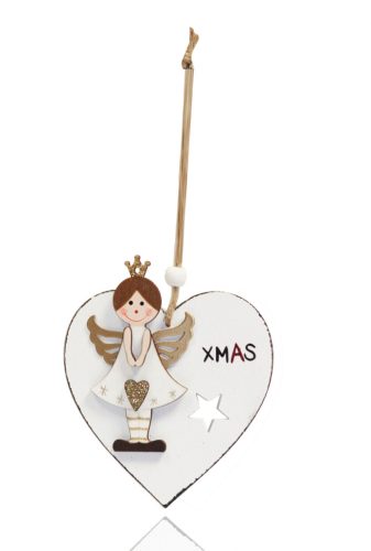 WOOD LAND.HEART+ANGEL GOLD10*21