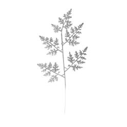 DEK.ÁG TUJA GL.EZÜST   47CM