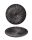 WOODEN PLATE BLACK/GOLD      40