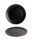 WOODEN PLATE BLACK/GOLD      40