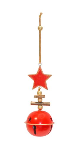 METAL LD.BELL RED+STAR 26*7