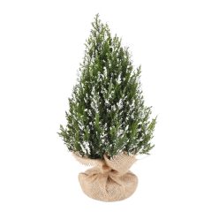 THUJA BALL+JUTE BAG GREEN 33CM