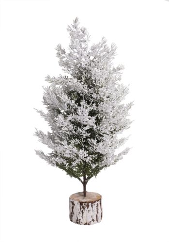 WOOD+BASE SNOWY       45CM