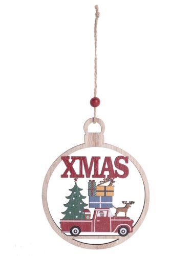 WOOD LAND.XMAS/RED CAR 12*15,5