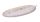 WOODEN PLATE LEAFFORM NATURAL/WHITE 27*10*7