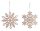 WOOD LAND.SNOWFLAKE 2S GOLD GLITTER20