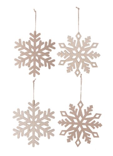 WOOD LAND.SNOWFLAKE 4S GOLD GLITTER15