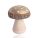 WOODEN MUSHROOM BRN/GOLD DOT8*10