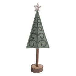 WOOD+FELT WOODEN TOY GREEN 10*6*29