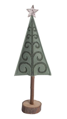 WOOD+FELT WOODEN TOY GREEN 10*6*29