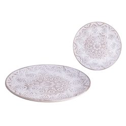 WOODEN PLATE CIRCLE LACE EFFECT 40*4