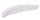 WOODEN DECORATIVE LEAF WHITE 37 * 14 * 2