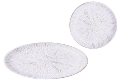WOODEN PLATE ROUND RADIANT WHITE 30*3