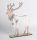 WOODEN STANDING REINDEER CREAM21*4*30