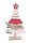 WOODEN DECORATIVE HOUSE + XMASNAT + LED 30 * 28