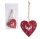 WOODEN LD*2 HEART+REINDEER BORD17*6