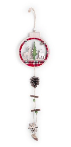 WOOD LAND.GLOBE 2REINDEER44*13
