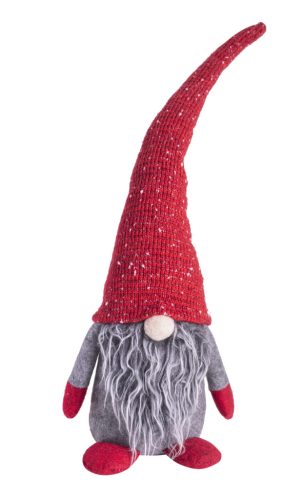 TEXT.NOSE DOLL SANTA RED/BLU 50
