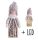 WOODEN BODY+LED GIRL BROWN 28*11