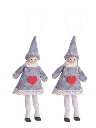 FELT CIRCLE F/L GREY/RED 2S18
