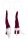 BARREL CORK/L.BURGUNDY HAT 2STEMS 15