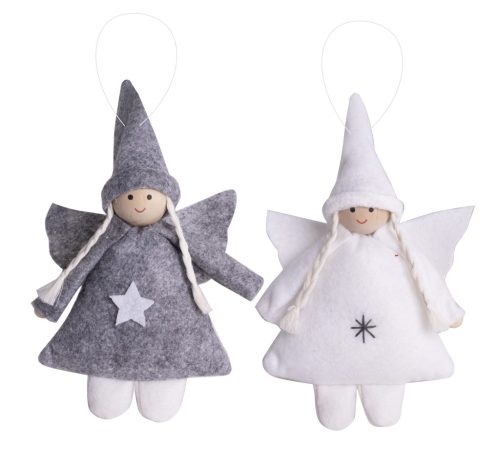 FELT CIRCLE ANGEL GREEN+GREY 13*65