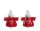 FELT CIRCLE BELL*2 BURGUNDY 16*70