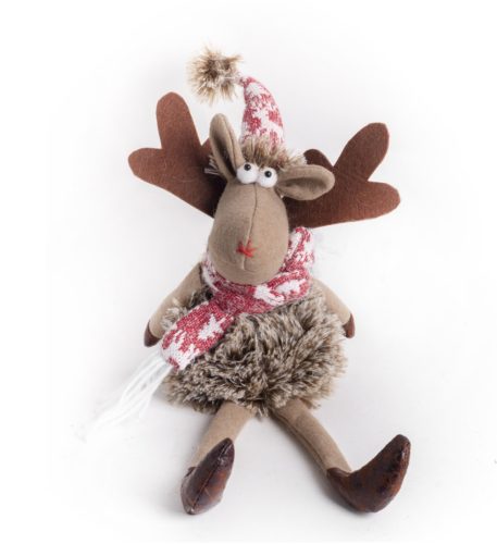 TEXT.REINDEER DOLL+HAT 25+15