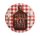K.HM.CIRCLE PINK/WHITE CHECKED 7.5
