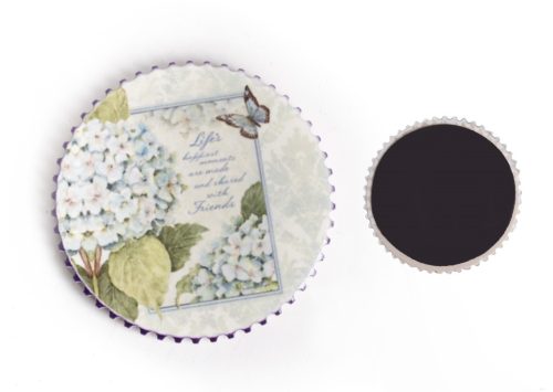 K.HM.CIRCLE WHITE HYDRANGEA 7.2